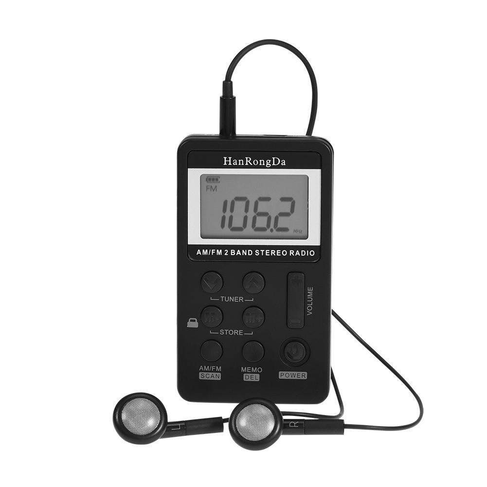 newPortableRechargeable AMFM Digital Radio Receiver USB w 6H8l