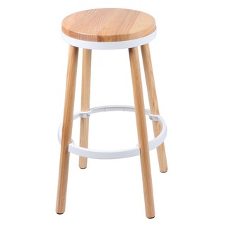 Bar chair BAR STOOL FURDINI OTIS M-94138W-30 NATURAL/WHITE Dining room furniture Home &amp; Furniture เก้าอี้บาร์ เก้าอี้บาร