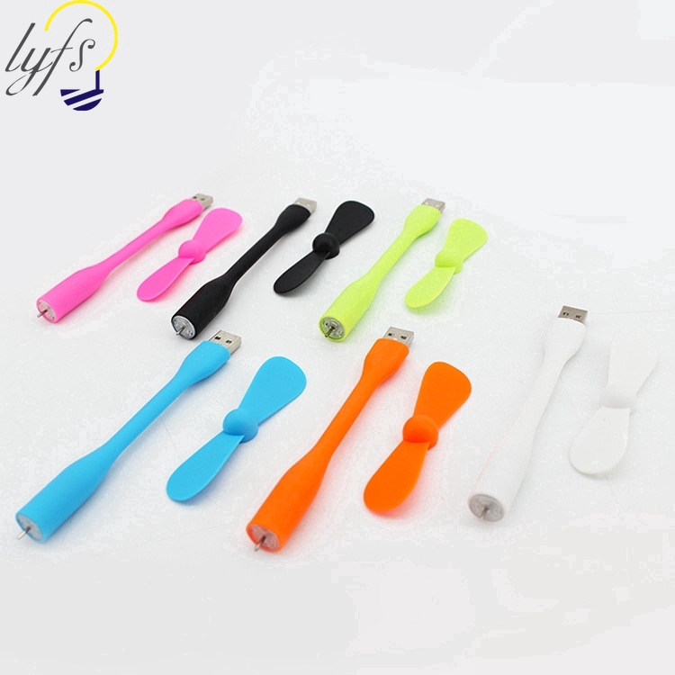 พัดลมพกพา ขนาดเล็ก หลากหลายสี น่ารัก พร้อมปลั๊ก USB #8