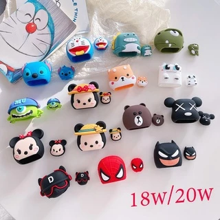 【ส่งจากไทย 130ลาย ไม่มีสาย】 เคส สายชาร์จ ลายการ์ตูนน่ารัก สำหรับ Power Adapter 18W/20W ตัวถนอมสายชาร์จ Cable Protec