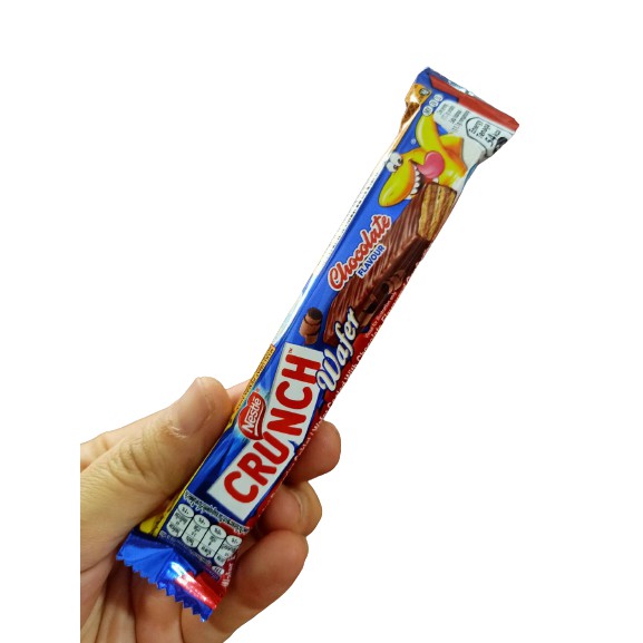 Nestle Crunch Wafer เนสท์เล่ ครันช์ เวเฟอร์เคลือบช็อกโกแลต 8.9 กรัม แพ็ค 32 ชิ้น