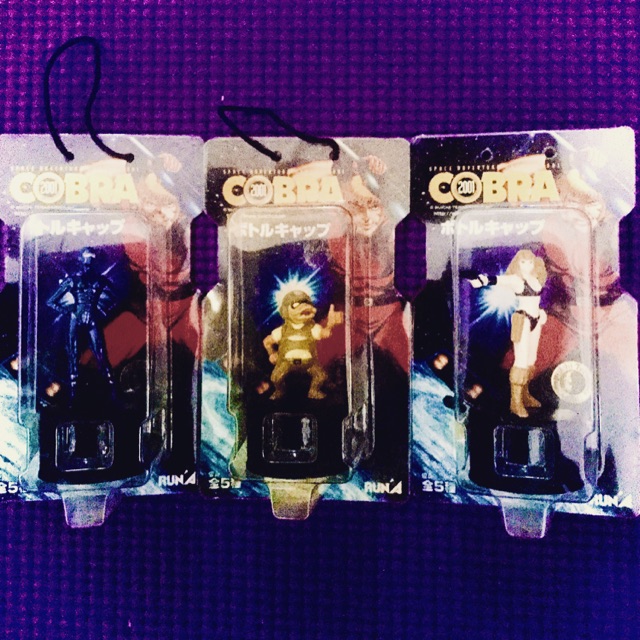 Runa Space Adventure Cobra Bottle Cap Figure  ARMAROID LADY &amp; DUCK &amp; DOMINIQUE