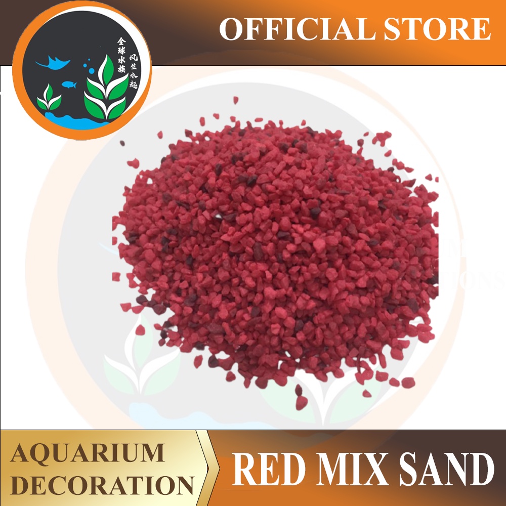 AQUARIUM DECORATION RED SAND / RED MIX SAND