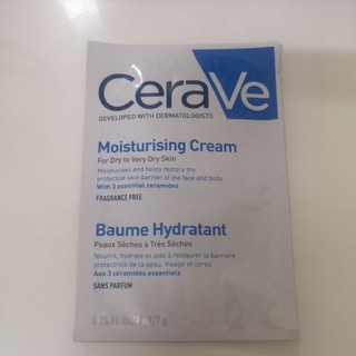 Cerave Moisturising Cream for dry to very dry skin 7 ml.