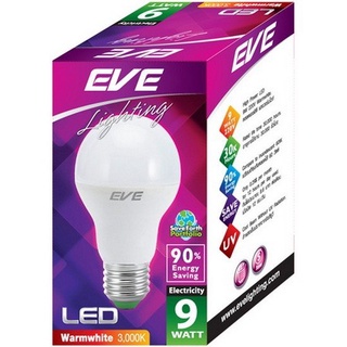 Therichbuyer หลอดไฟ LED 9 วัตต์ Warm White EVE LIGHTING รุ่น LED A60 E27