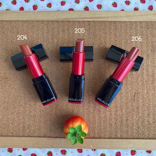 Hold Live Valvet Matte Lipstick ลิปสติกรูปหัวใจ NO HL 102