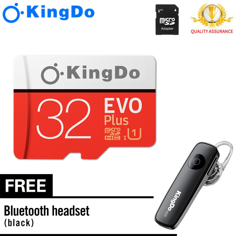 SD CARD (M6-32GBฟรีE2B)SD Card Kingdo Evo Plus Class 10 32GB Micro SD Card ของแท้ 100% รุ่น MC32GA/APC