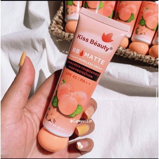 🍑BB🍑ลูกพีช Kiss Beauty BBครีมผสมกันแดด SPF45 pa++