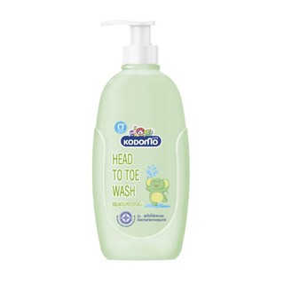 KODOMO แชมพู สบู่เหลว โคโดโม Head to Toe 400 ml. หัวปั๊ม