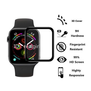 ฟิล์มกระจกนิรภัยกันรอยหน้าจอ แบบเต็มจอ สําหรับ Apple Watch iWatch 38 40 42 44 มม.