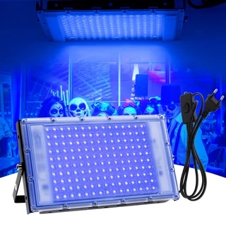 แสง UV 220V ไฟแบล็คไลท์ 50W 100W 150W สปอตไลท์ UV Black Light ไฟสีม่วง ไฟเวที ไฟสปอตไลท์ ไฟ IP66 กันน้ำ