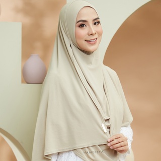Tudung Labuh Shawl Instant Shawl Dua Muka Shawl XL DEEJA Tudung Moss Crepe Instant Hameesya Ironless