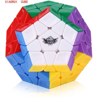 Xiaorui Megaminx Speed Cube Pentagonal Dodecahedron ของเล่นปริศนา - หมุนง่าย และราบรื่น - แข็ง ทนทาน และไร้สติกเกอร์ ฝ้า สีสดใส