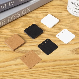 100ชิ้นกระดาษสีขาวสีดําสีน้ําตาลหลุมเครื่องประดับแสดงบัตรบรร…