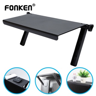 FONKEN Rack TV Monitor Organizer Screen Top Storage Shelf Holder Practical Home Storage Computer Office Multi-functional Organizer