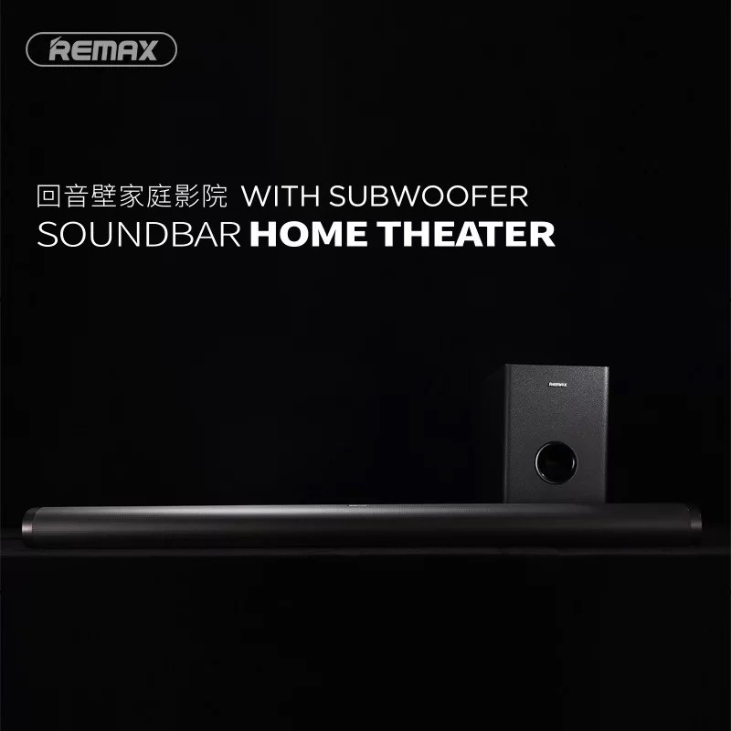 REMAX Bluetooth Speaker ลำโพงบลูทูธ Soundbar Home Theater RTS-10(Black)