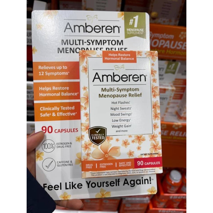 Amberen Multi-Symptom Menopause Relief ปรับฮอร์โมน ช่วยบรรเทาอาการวัยทองของผู้ชายและผู้หญิง