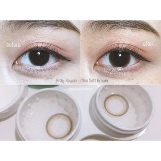 คอนแทคเลนส์ รุ่น Mini Soff สี Brown / Gray / Black - คิตตี้ คาวาอิ Kitty Kawaii (Vial)