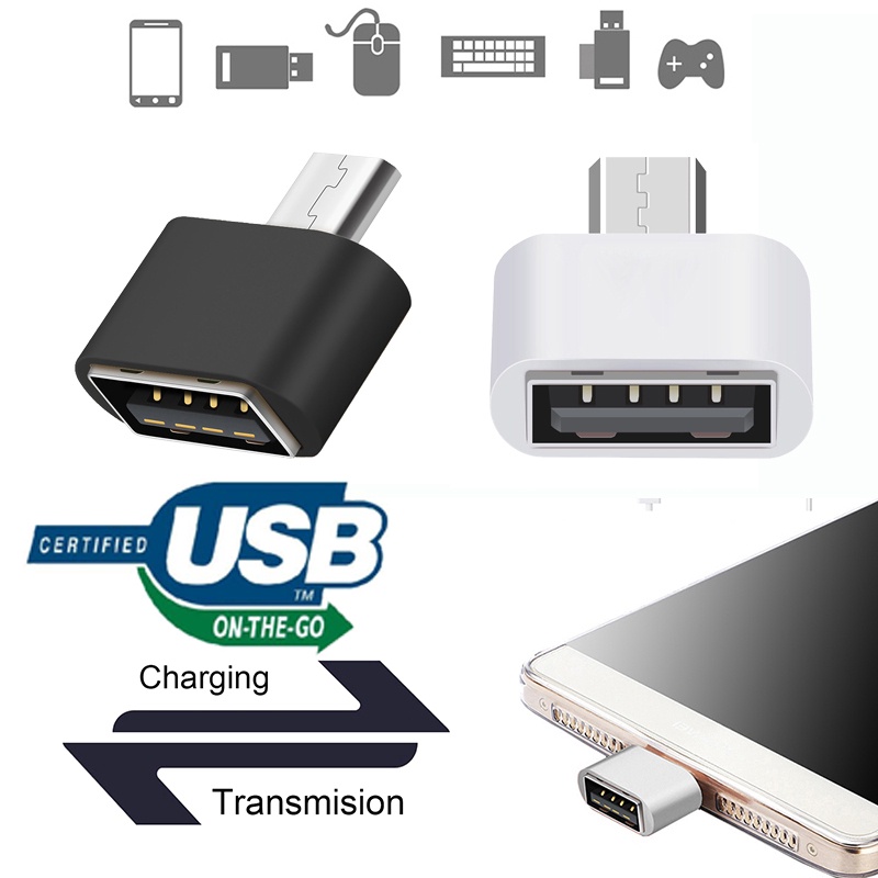 อะแดปเตอร์ OTG Micro USB 2.0 Male To USB 2.0 Female สําหรับ Android Tablet Phone