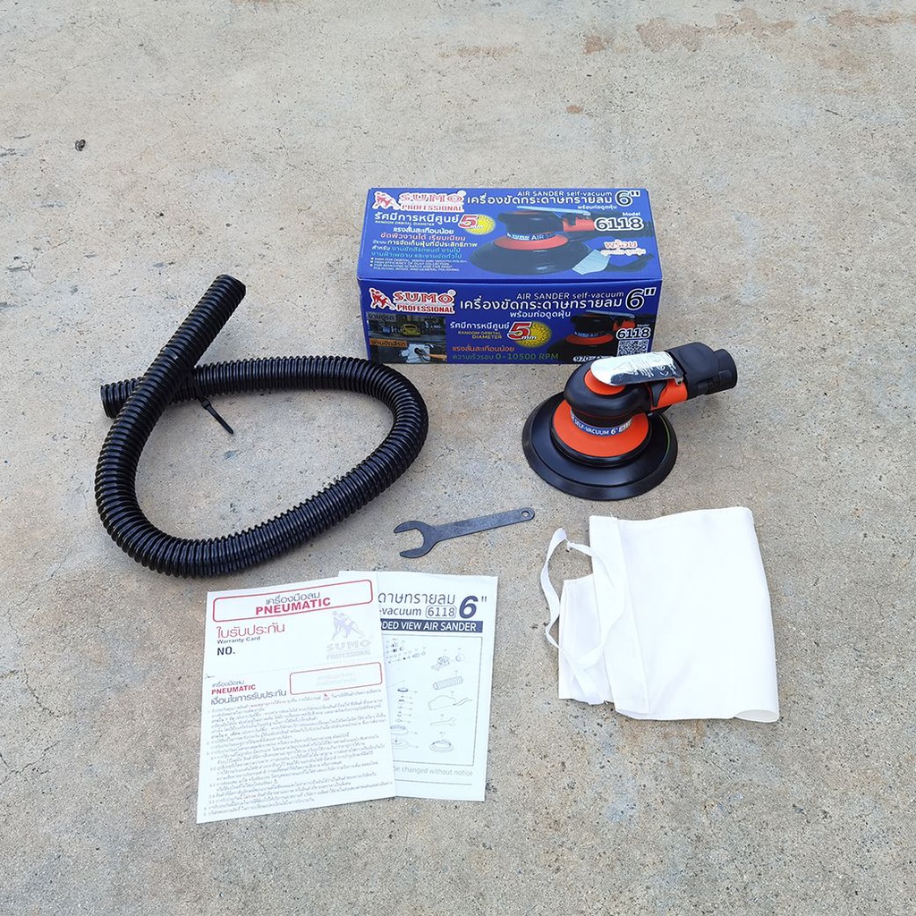 เครื่องขัดกระดาษทรายกลม 6 นิ้ว รุ่น 6118 SUMO เครื่องขัดสีรถ เกิดแรงสั่นสะเทือนน้อย - รูปที่ 4