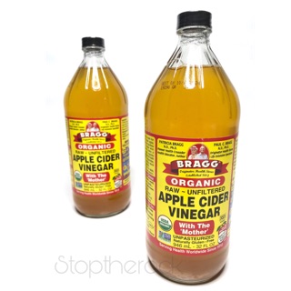 ❌ถูกที่สุด❌ขวดใหญ่👍ถูกที่สุด👍 Bragg Apple Cider Vinegar 946 ml  มีตะกอน หมดอายุ ปี27