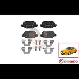 P23 065B ผ้าเบรกหลังแท้ BREMBO : Alfa Romeo 156 Twin Spark (932) การันตีคุณภาพมาตรฐานโดย " เครอป อะไหล่ยนต์"