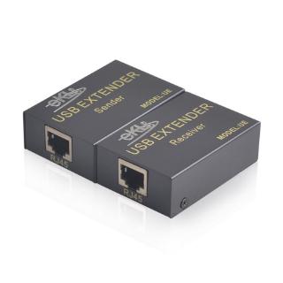 usb extender 60 m สายเคเบิ้ลขยายเครือข่าย usb to rj 45 พอร์ตสัญญาณขยายเสียง