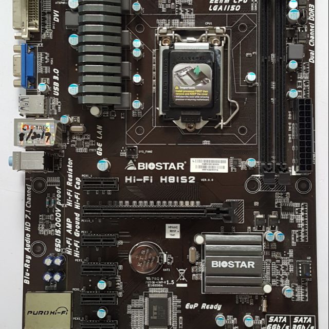 Mainboard Biostar Hi-Fi H81S2 -Socket 1150 (110)