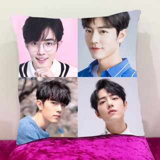 หมอนอิง สั่งทำ ใส่ได้4รูป หมอนอิงขนนุ่ม หมอนอิงโซฟา หมอนอิงในรถ หมอนอิงหลัง Cushions  เซียวจ้าน Xiao Zhan เสี่ยวจ้าน​