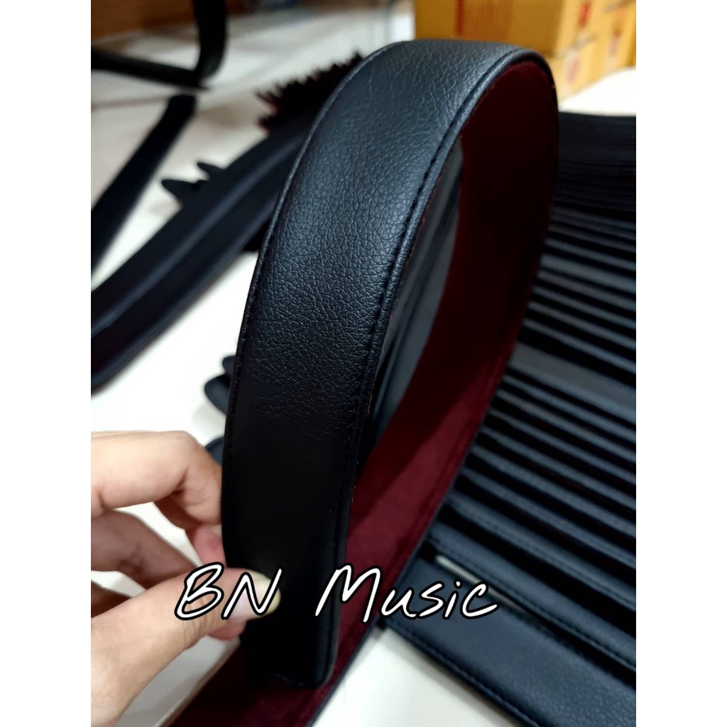 สายหิ้วลำโพง DIY งานคุณภาพหนานุ่ม ปลายโค้งพับเก็บขอบหนังได้มาตรฐาน (เจาะรูพร้อมใช้)