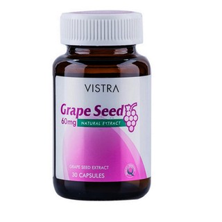 Vistra Grape seed60mg 30แคปซูล