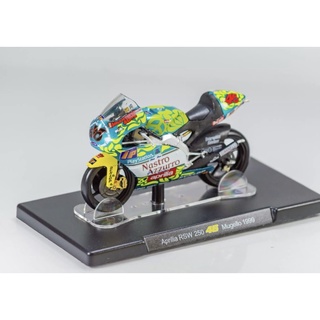 โมเดลรถมอเตอร์ไซค์ Aprilia RSW 250 (46) Mugello 1999 สเกล1:18รายละเอียดสวยเป็นงานโมเดลสำหรับตั้งโชว์