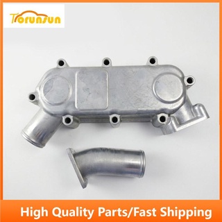 For Doosan Diesel Engine D1146 Oil Cooler Cover 65.05605-0028 with Water Pipe Spare Parts