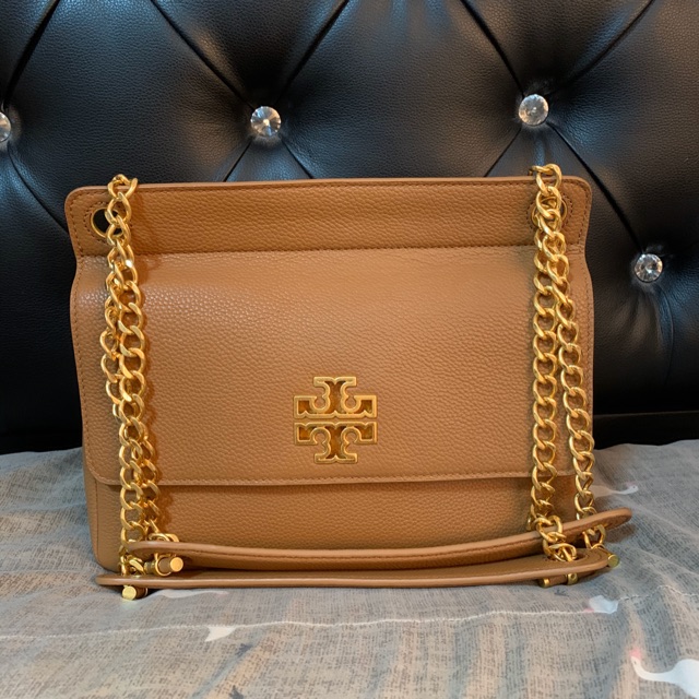 tory burch britten flap shoulder bag