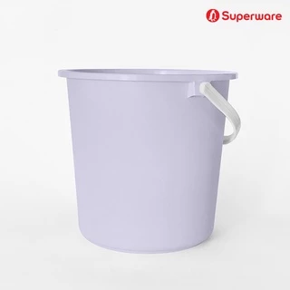 Srithai Superware ถังใส่น้ำพลาสติก ถังน้ำพลาสติกมีหูหิ้ว ทรงกลม ขนาด 15.2 ลิตร (4 แกลลอน) รุ่น M-33