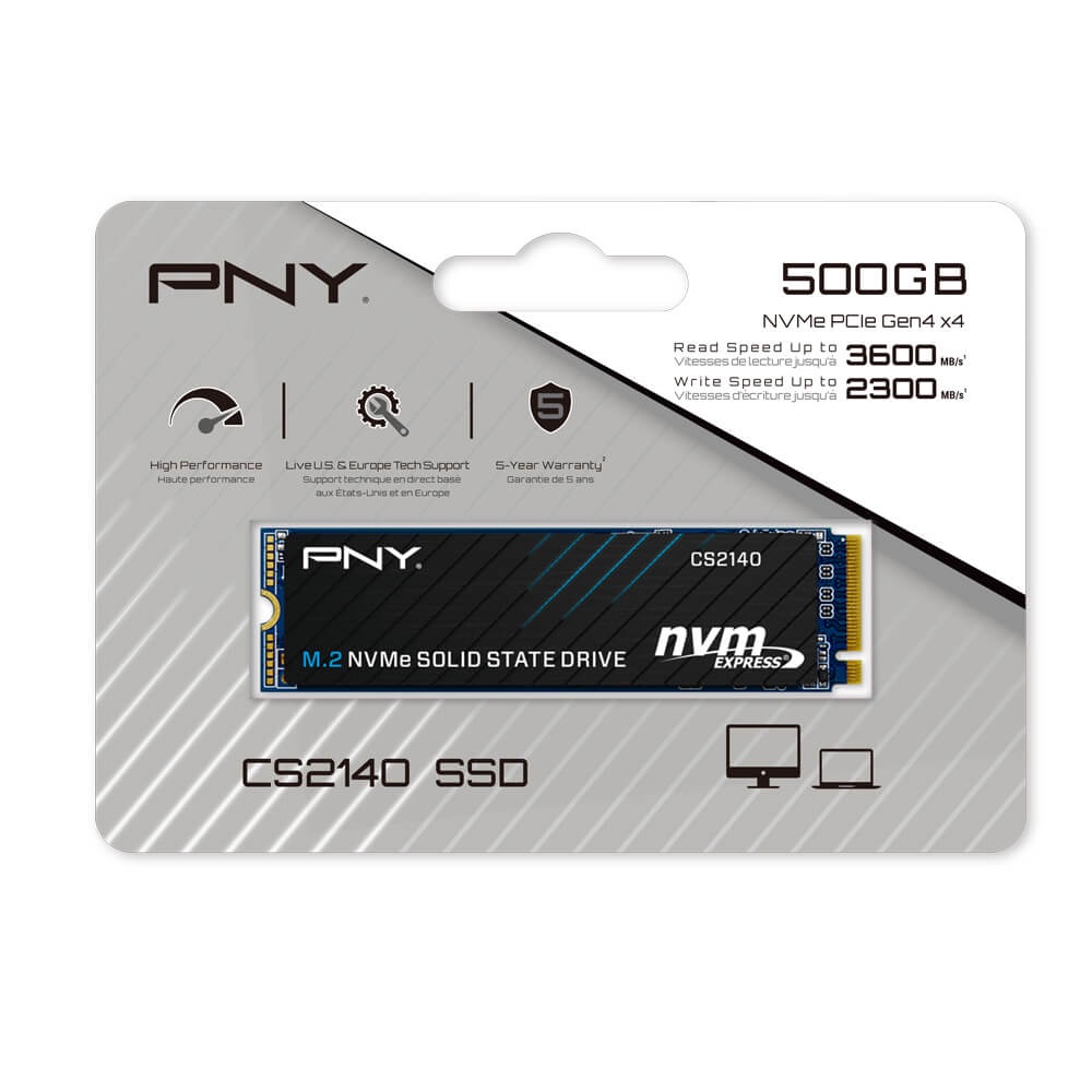 500 GB SSD M.2 PCIE 4.0 PNY CS2140