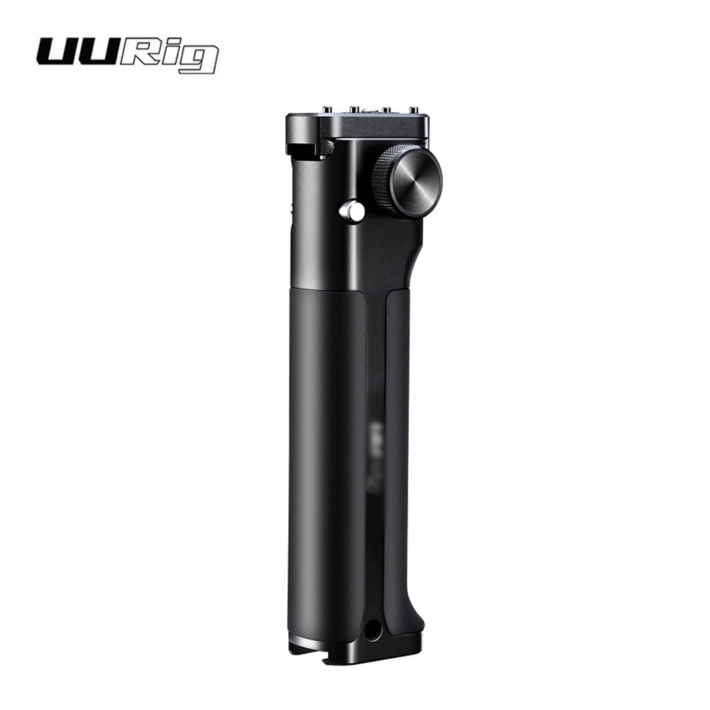 UURig DH14 Gimbal Stabilizer Handle Hand Grip Extension Rod Holder with Cold Shoe Mount 1/4 นิ้วสกรู