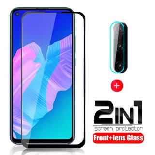 2 in 1 ฟิล์มกระจกนิรภัยกันรอยหน้าจอ สําหรับ Huawei Y7P Huawei Y7 P Y9s Y6s Y6 Y7 Pro Y9 Prime 2019