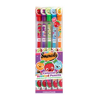 Colored Smencils 5-Pack - เซ็ตดินสอสีแบบมีกลิ่น 5 แท่ง แบรนด์ Scentco