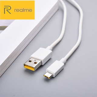 สายชาร์จ Realme Micro USB 2A ชาร์จเต็มแอมป์ ใช้ได้รุ่นเช่น RealmeU1 C1 C2 C3 Realme 2 2 Pro Realme3 Realme 5 5i 5s