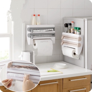 New Kitchen Cling Film Sauce Bottle Storage Rack Paper Towel Holder Kitchen Accessories