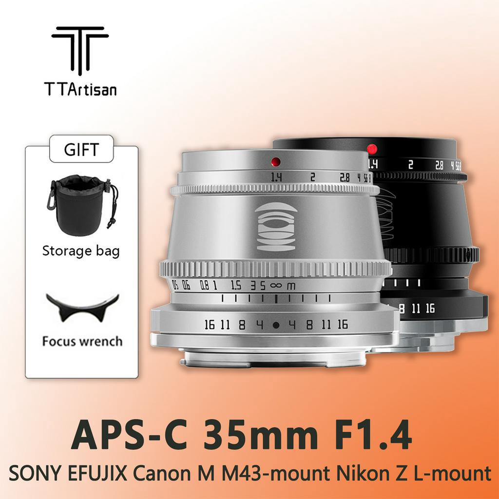 Ttartisan 35mm f1.4 เลนส์กล้อง  สําหรับ Sony E Fuji X Canon M M43 M4/3 Mount