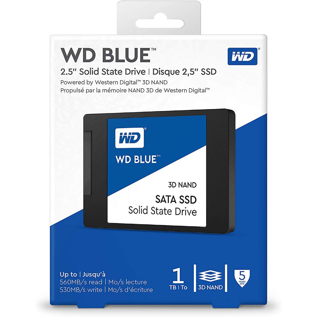 1 TB SSD (เอสเอสดี) WD BLUE  SATA 3D (WDSSD1TB-SATA-3D-5YEAR-SA510) รับประกัน 5 ปี