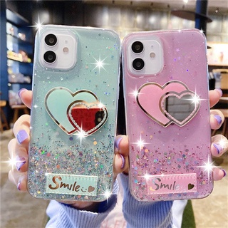 เคสโทรศัพท์มือถือ แบบนิ่ม ลายกากเพชร มีกระจก สําหรับ Vivo Y20 Y20i Y20s Y12s Y50 Y30 Y30i Y19 S1 V15 Pro V20 SE Y31 2021 Y51 2020