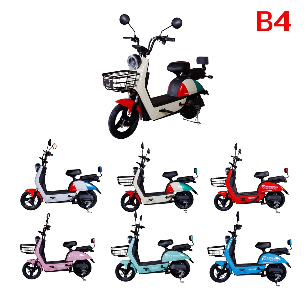 จักรยานไฟฟ้ารุ่น Electric Scooter 369-B4 พร้อมBattery48V12Aสำหรับผู้ใหญ่รับน้ำหนักได้ 150 kg. !!!พร้