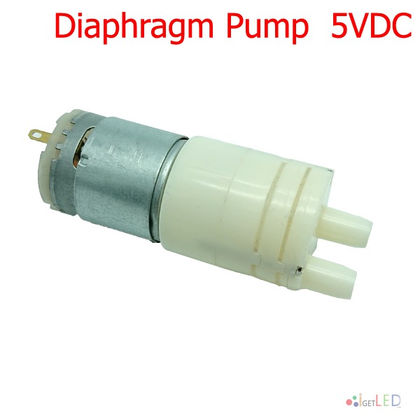 ปั้มไดอะแฟรม 5V 5VDC 6V ปั้มลม ปั้มน้ำ ดูดน้ำ-ปั๊มน้ำ ดูดลม-ปั๊มลม Pump Diaphragm Pump ใช้กับไฟพาวเวอร์แบงค์ USB ได้
