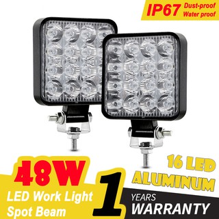 แถบไฟ led 48w 16barra 12V 24V สําหรับรถจักรยานยนต์ รถออฟโร้ด SUV ATV รถแทรกเตอร์ เรือ รถบรรทุก รถขุด 4x4