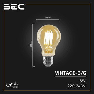 BEC หลอด LED VINTAGE-B/G 4W