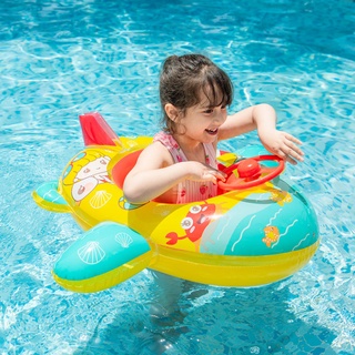 WIMPOOLFLOATS : ห่วงยางสอดขาเด็กเครื่องบินสีเหลือง