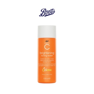 BOOTS VITAMIN C บู๊ทส์ วิตามิน ซี ไบรท์เทนนิ่ง โทนนิ่ง วอเตอร์ 100 มล.BOOTS VITAMIN C BRIGHTENING TONING WATER 100ML (RR) (NON)